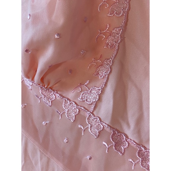 Vintage Pink Sheer Nightgown Princess Lingerie NO TAG Measurements in listing - Picture 7 of 13